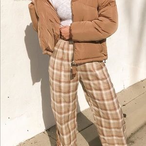Plaid trouser pant